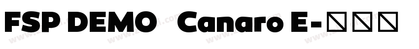FSP DEMO   Canaro E字体转换